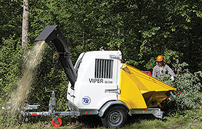 Viper 50 DRI lomb és ágaprító, Ágaprító, Ágaprítók, mobil aprító, ágapírtó, Saelen, Zofield, fa, komposztálás, komposztáló, parkrendezés, parkfentartás